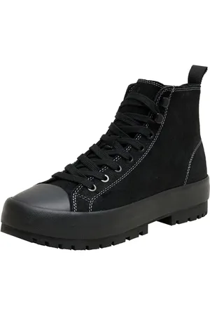 Calvin Klein Jeans Homme Lugged Hybrid High Laceup AUTH YM0YM01092 Baskets, Noir (Triple Black), 40.5 EU
