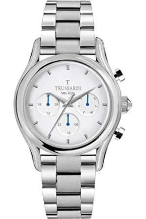 Trussardi Homme Analogique Quartz Montre avec Bracelet en Acier Inoxydable R2453127007
