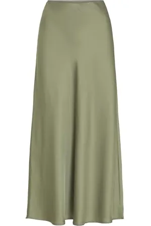 VILA Viellette Hw Long Skirt-Noos Jupe trapèze, , 46 Femmes