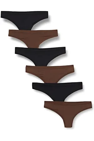 Amazon Sous-Vêtements en Microfibre (Hipster et String, Disponibles en Grandes Tailles) Femme, Lot de 6, , 42