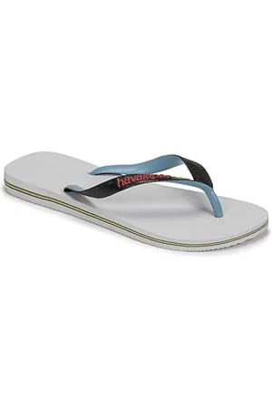 Havaianas Brasil Mix, Tongues Mixte, White/Black, 33/34