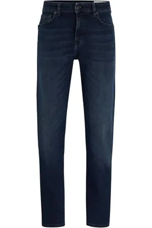 HUGO BOSS Hommes Re.Maine BC Jean Regular en Denim Stretch Bleu Marine