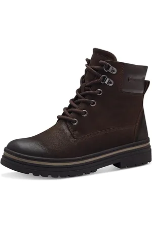 Marco Tozzi Bottines à Lacets pour Femme 2-26260-43 Botte Tendance, , 38 EU