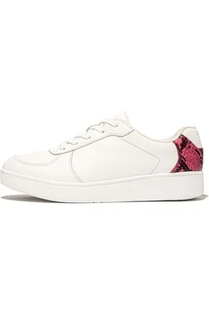 FitFlop Femme Rally Snakeprint Backtab Baskets en Cuir Chaussure, , 41 EU