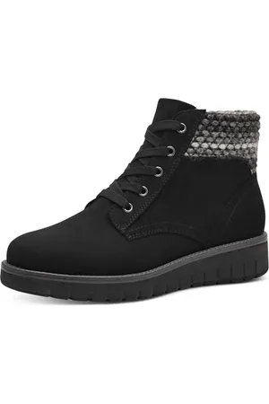Marco Tozzi Bottines à Lacets pour Femme 2-25228-41 Botte Tendance, Noir/Comb, 37 EU
