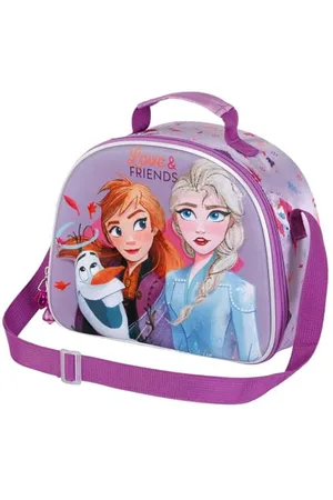 Disney La Reine des Neiges 2 (Frozen 2) Friends-Sac à Goûter 3D, Fuchsia, 25,5 x 20 cm