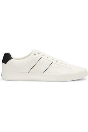 HUGO BOSS Hommes Aiden Tenn Baskets en Similicuir à Textures Unies et grainées