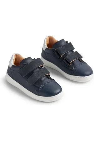 WHEAT Garçon Unisex Sneaker Kinder Halbschuhe Velo Amtungsaktiv Basket, Bleu Marine (1432), 34 EU