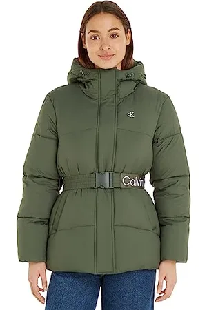 Calvin Klein Jeans Logo Belt Short Puffer J20J221896 Vestes rembourrées, , XL Femme