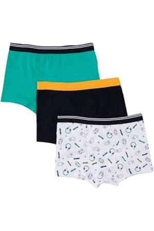 DeFacto Ensemble boxer pour hommes pour enfants - sous-vêtements confortables pour hommes pour garçons