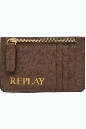 Replay Portefeuille Femme Petit, Marron Cacao + Noir 1583 (Marron), Taille Unique