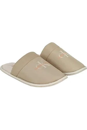 Calvin Klein Jeans Homme Chaussons Slipper Chauds, Multicolore (Plaza Taupe/Apricot Orange), 40 EU