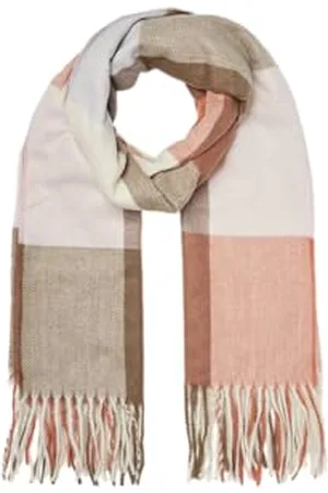 VERO MODA VMELLEN Écharpe tissée GA NOOS Burnt Sienna/carreaux : Sweet Dreams/Cosmique/Brown LEN/BRICH, taille unique, , taille unique
