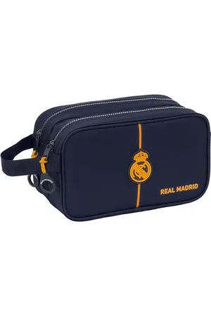 Safta Real Madrid 2e équipe 24/25 - Grande Trousse Scolaire pour Enfant, Adaptable au Chariot, idéale pour Les Enfants de 5 à 14 Ans, Confortable et Polyvalente, 26 x 12,5 x 15 cm, Couleur Bleu