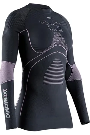X Bionic Energy Accumulator 4.0 T-Shirt à Manches Longues et col Rond pour Femme Charbon/Magnolia Taille XS