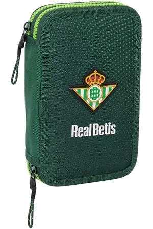 Safta Real BETIS BALOMPIÉ - Trousse scolaire pour enfant, avec 28 outils inclus, idéale pour les enfants de 5 à 14 ans, confortable et polyvalente, qualité et résistance, 12,5 x 4 x 19,5 cm, couleur