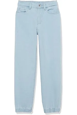 Amazon Pantalon de Jogging à Enfiler façon Jean Garçon, , 8 Ans