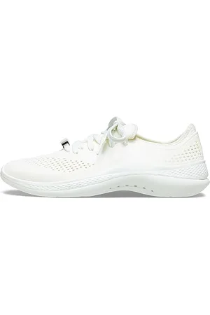 Crocs Femme LiteRide 360 Pacer W Chaussures, Almost White/Almost White, 33/34 EU
