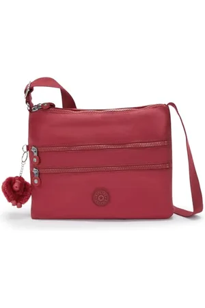 Kipling Alvar, Sac à bandoulière de Taille Moyenne, 4.5 x 80 x 38 cm, (Rouge)