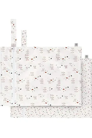 LÄSSIG LÄSSIG Lot de 2 Sacs à langer réutilisables/ Wet Bag Dots/Sheep