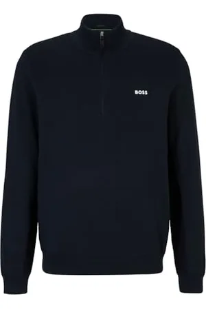 HUGO BOSS Hommes Momentum-X QZ Pull à Encolure zippée et Logo en Tissu Dry-Flex