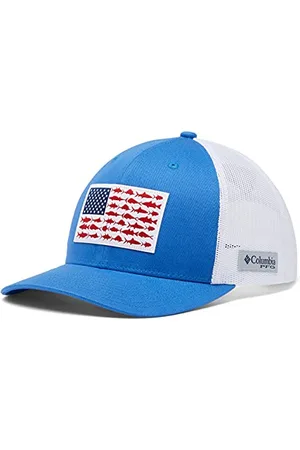 Columbia Casquette Unisexe en Maille PFG avec Motif Drapeau de Poisson