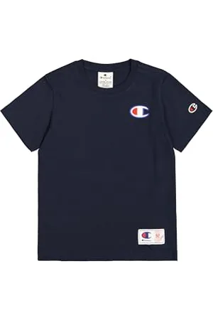 Champion Legacy Retro Sport B (306853) - T-shirt SS Crewneck, Marine (NNY), 9-10 ans (M) Garçons FW24