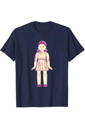 Squid Game Croquis de poupée rouge clair vert clair T-Shirt