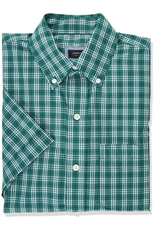 Arrow USA 1851 Chemise Hamilton à Manches Courtes en Popeline Bouton Bas, , L Homme