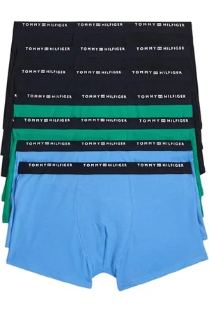 Tommy Hilfiger Garçon Boxershorts Caleçons Sous-Vêtement, Multicolore (des Sky/Oly Gr/B Spell), 6-7 Ans