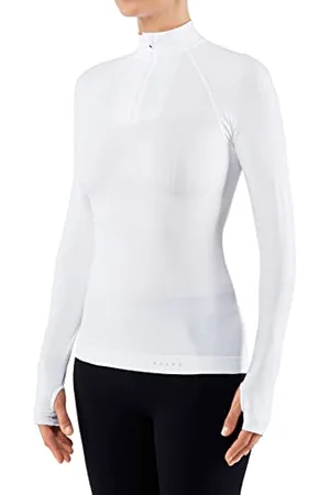 Falke Warm Tight Fit Zip W L/S SH Couche de Base supérieure Homme, , XL
