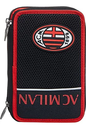 7 for all Mankind Milan, Winners Club, Red and Black 3-Compartment Case, Complete with Pencils, Pens, Markers