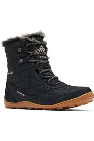 Columbia MINX SHORTY III bottes de neige imperméables Femme, Noir (Black x Khaki II), 37 EU