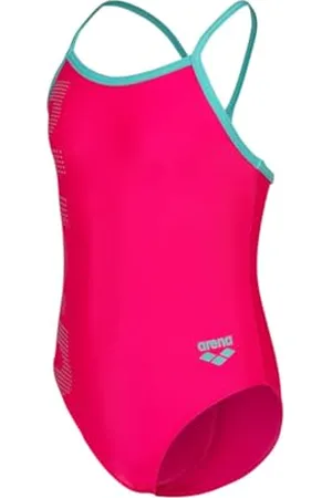 Arena Maillot de Bain pour Fille Logo, Maillot de Bain pour Fille en Tissu Souple à Séchage Rapide