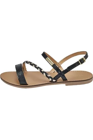 Les Tropéziennes par M Belarbi Femme BATRESSE Chaussures Ville Sandale, Noir-Multi, 40 EU