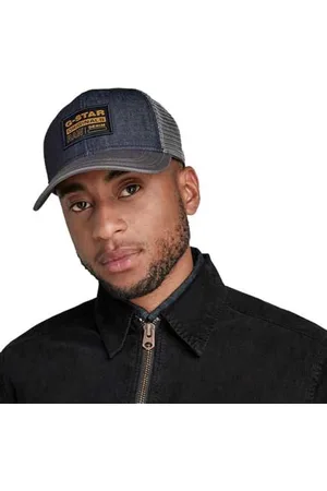 G-Star RAW Denim Embro Baseball Trucker Cap Accessories Homme, Bleu et Gris (raw denim D21247-B988-001 33), PC