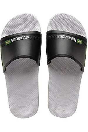 Havaianas Mixte Slide Brasil Sandales Bout ouvert, Blanc (Noir 0128), 39/40 EU