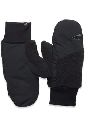 Nike W Mitten Sherpa N.100.4359.081.ML Moufles pour Femme de Couleur Noir/Noir/Gris fumé/Gris foncé Taille : M/L