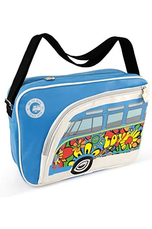 Brisa VW Collection - Sac de voyage à bandoulière pour épaule avec motif du Combi T1 Volkswagen (Love Bus/Multicolore)