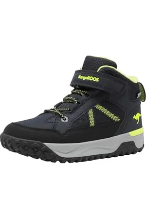 KangaROOS K-NB GARP EV Bottes de Neige, Unisexes, Bleu Marine/Citron Vert, Taille 37 EU, , 37 EU