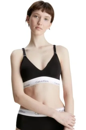 Calvin Klein Soutien-Gorge d’Allaitement Femme Maternity Bra sans Armatures, Multicolore (Black), L