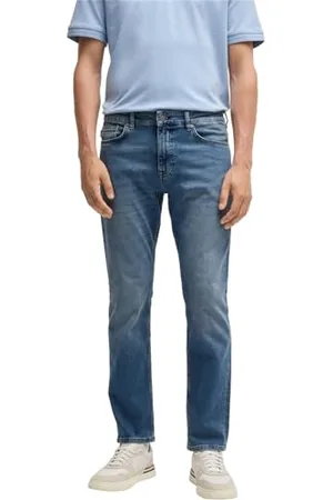 HUGO BOSS Hommes Delaware BO Jean Slim Delaware en Denim Stretch Bleu Confortable