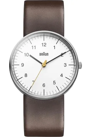 von Braun Homme Analogique Quartz Montre Bracelet en Cuir BN0021WHBRG