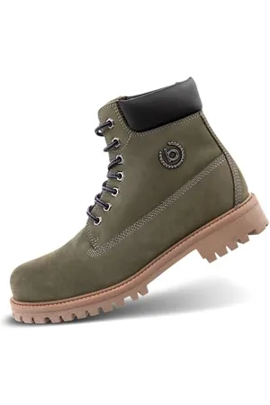 Bugatti Homme 321-ANV30 Bottes avec Doublure Froide, Green/Black, 46 EU