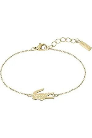Lacoste Bracelet en Chaîne pour Femme Collection CROCODILE en Or Rose avec un Charm en forme de Crocodile - 2040048