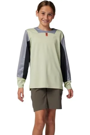 Fox Racing Maillot de vélo à Manches Longues Fox Junior Defend Ys T-Shirt, , S Mixte Enfant