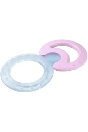 NUK 10256225 - Set teether cool, 2 chambres , classique et cool, pour le massage et le refroidissement - Modèle aléatoire