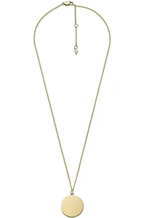 Fossil Collier Pour Femmes Drew, Longueur : 460mm+55mm, Largeur : 21.5mm, Hauteur : 21.5mm Collier En Acier Inoxydable Doré, JF04385710