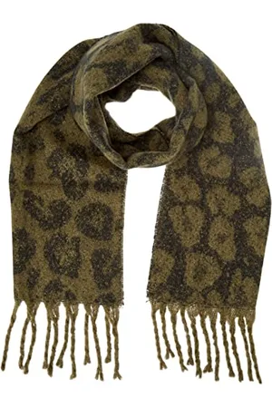 ONLY ONLSYLVIA Life Pattern Scarf CC Écharpe, Kalamata/AOP:Leo AOP, Taille Unique (Lot de 100) Femmes