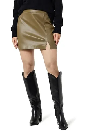 THE DROP Minijupe en similicuir Aiden pour Femme, , M